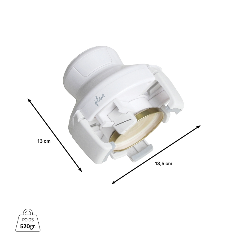 Dimensions de l'ouvre-bocal automatique PLUS compact