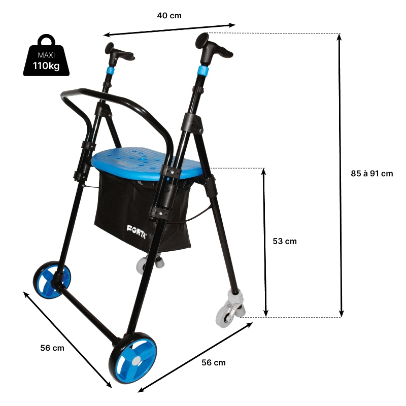 dimensions rollator