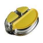 Assiette compartimentée inox à ventouse