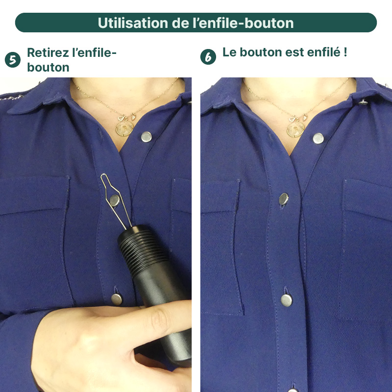 Enfile-bouton et fermeture éclair, infographie 3