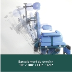 Les différentes inclinaisons du dossier du fauteuil de douche toilette PELICAN pour enfant