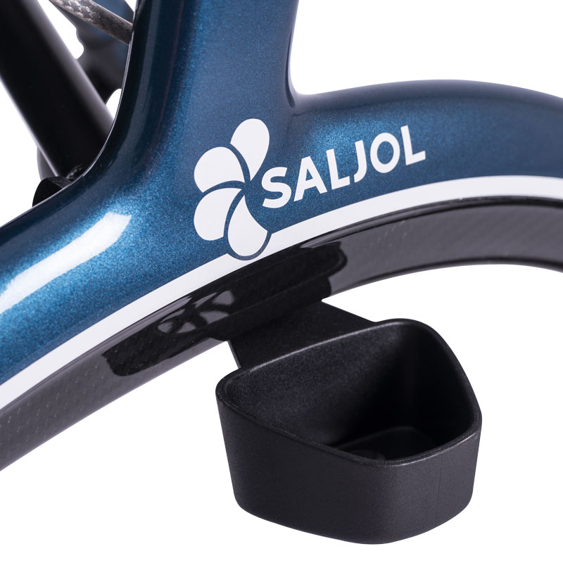 Rollator carbone Saljol dispose d'une option repose canne
