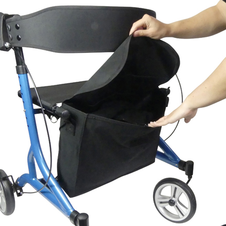 Le déambulateur Neo Easy dispose d'un sac amovible intégré