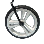 Roue avant du rollator Neo Easy blanc, vue de face - réf. 826303BLANC