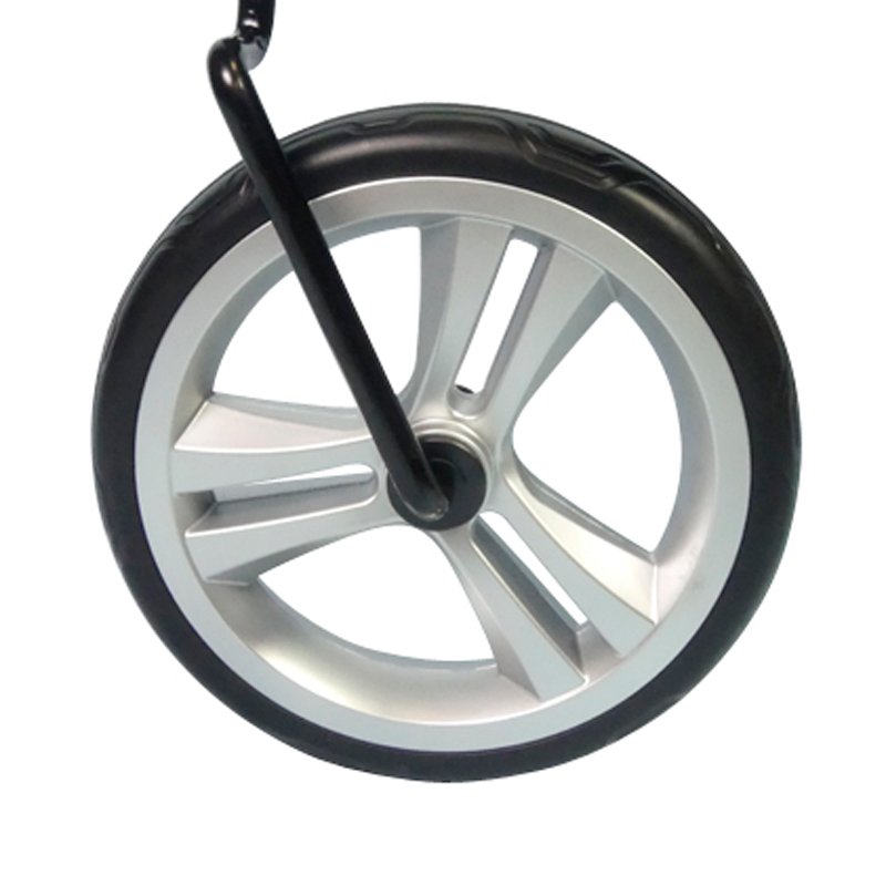 Roue avant du rollator Neo Easy blanc, vue de face - réf. 826303BLANC
