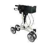 Rollator Neo Easy blanc, vue de profil - réf. 826303BLANC