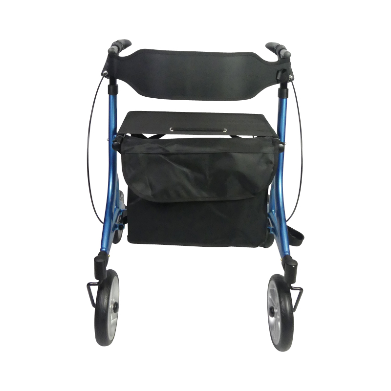 Rollator Neo Easy bleu électrique, vue de face - réf. 826303BLEU
