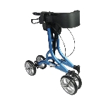 Rollator Neo Easy bleu électrique, vue de profil - réf. 826303BLEU
