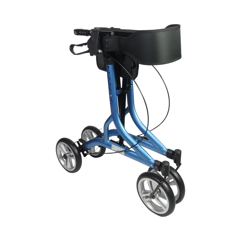 Rollator Neo Easy bleu électrique, vue de profil - réf. 826303BLEU
