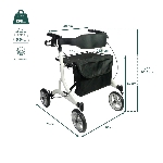Fiche technique et dimensions du rollator Neo Easy - réf. 826303