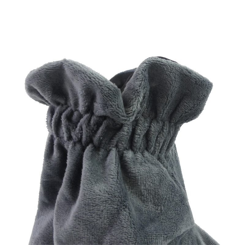 Paire de chaussons à chauffer en graines de lin, détail haut du chausson 835197