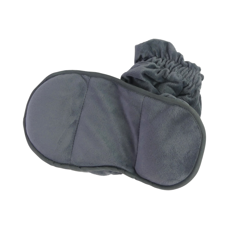 Paire de chaussons à chauffer en graines de lin détail dessous 835197