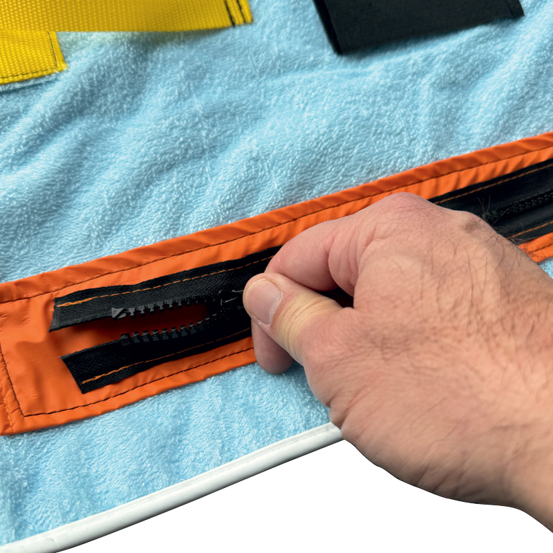 Tapis d'exercices de motricité fine, exercice zip