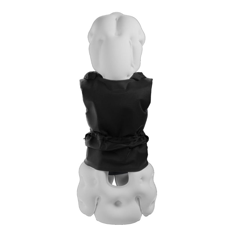 Le gilet Airbag protège les zones essentielles du corps : Col du fémur, hanches, dos, nuque et tête