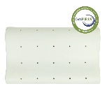 L'oreiller cervical médical OREVIA a une mousse perforée certifiée CertiPUR