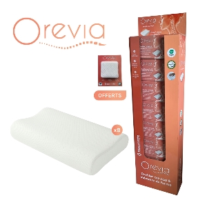 8 OREVIA purchased = 1 display unit with 1 sample FREE