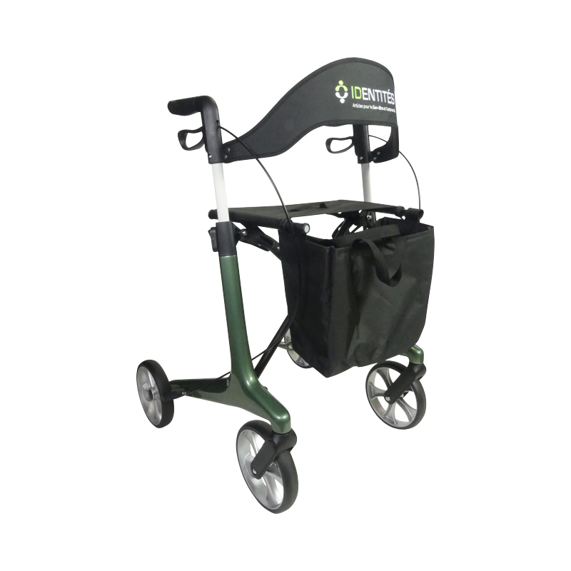 Rollator 4 roues en carbone NEO SMART en couleur vert