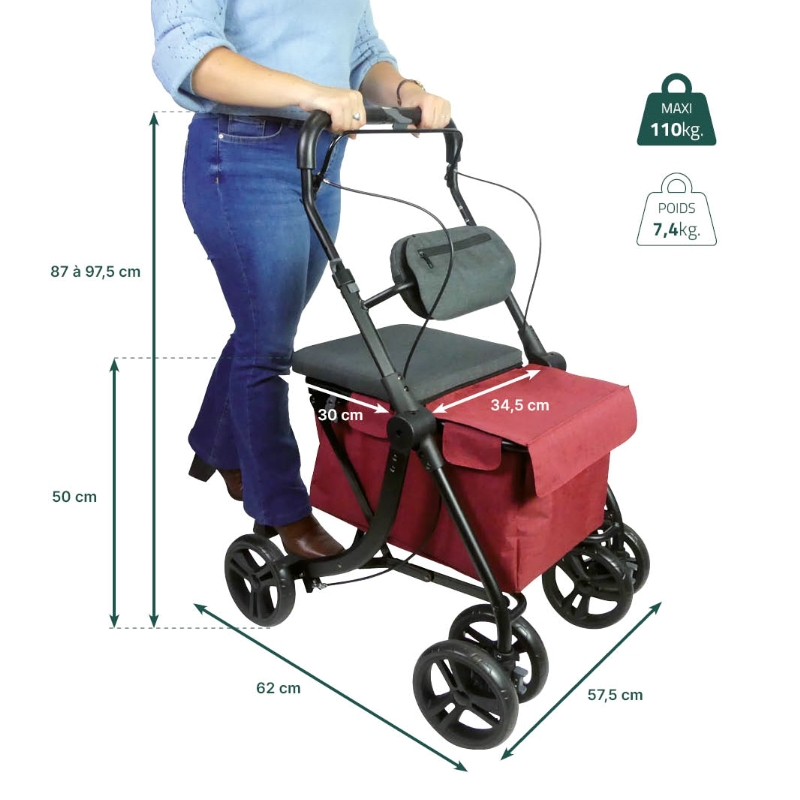 REST N ROLL shopping trolley