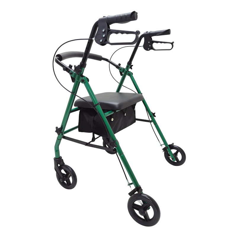 Déambulateur 4 roues acier