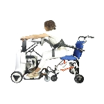 Installation sur le verticalisateur XZ-Droid Smart depuis un fauteuil roulant - réf. 875041