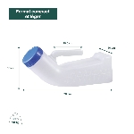 Men's urinal with screw-on lid