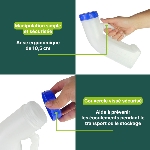 Men's urinal with screw-on lid