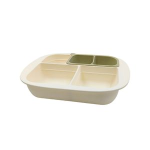 Assiette à compartiment silicone à ventouse