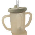 Silicone cup with flow control
