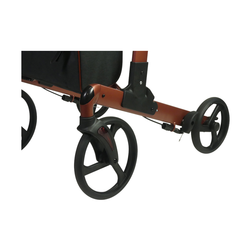 Rollator Neo Fold avec 4 large roues en TPR idéal pour l'extérieur