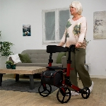 Rollator terracotta 4 roues d'extérieur Neo Fold