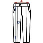 Guide de taille pantalon unisexe JO 863304