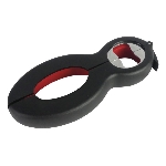 Ouvre-tout Ultra Grip 6 en 1 noir et rouge