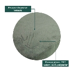Gros plan sur la housse en velours du coussin d’assise Vegelya, 75 % coton et 25 % polyester