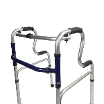 Notre cadre de marche releveur pliant se règle en largeur pour s'adapter à tous les usagers