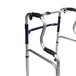 Le déambulateur pliant dispose de 2 poignées hautes pour avancer et 2 basses pour se relever