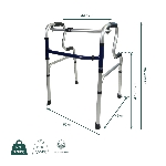 Dimensions du cadre de marche releveur pliant
