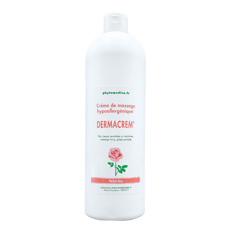 crème de massage, parfum à la rose