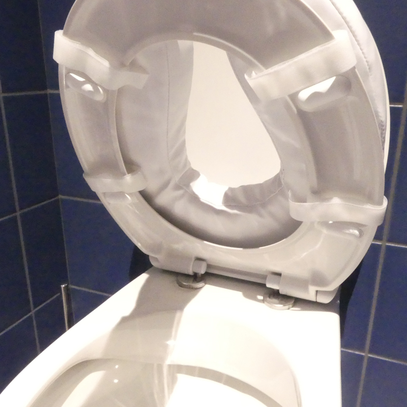 Sur-lunette confort ambiance sur une lunette de toilette