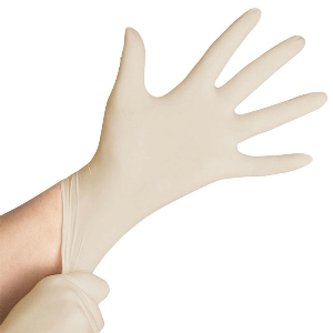 Powder-free latex gloves
