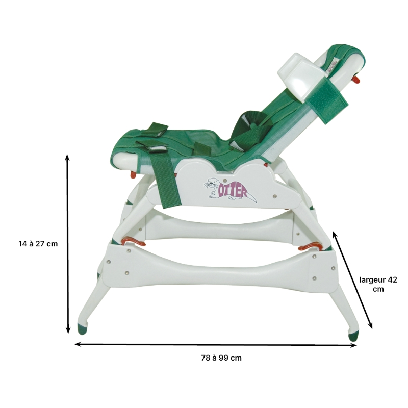 Dimensions du sur-élévateur de bain New Aqua