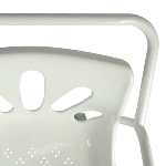 Gros plan sur le dossier et l'accoudoir de la chaise de douche Nomad - réf. 812039