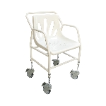 Chaise de douche mobile Nomad à roulettes, vue 3/4 - réf. 812039