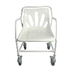Chaise de douche mobile Nomad à roulettes, vue de face - réf. 812039