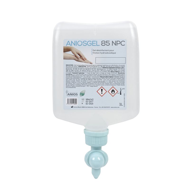 Gel hydroalcoolique Aniosgel 85 NPC