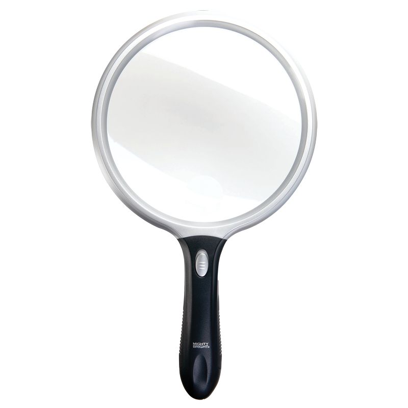 Loupe éclairante Supra avec manche ergonomique et lentille large de 13 cm.