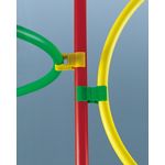 Flat pole-cradle clamp