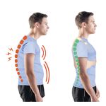 Redresse-dos postural ergonomique corrigeant l’alignement de la colonne vertébrale.