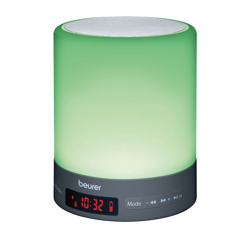 Lighted alarm clock