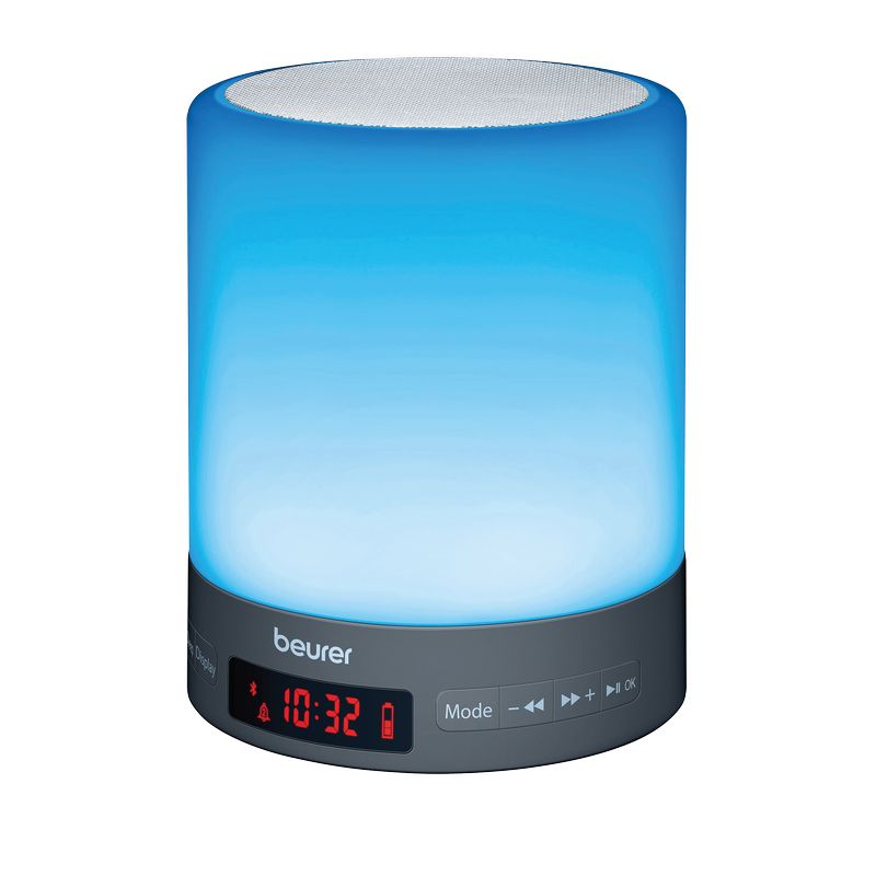 Lighted alarm clock