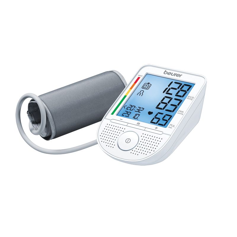 Vocal arm blood pressure monitor